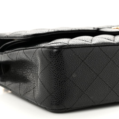 Chanel Caviar Quilted Medium Double Flap Black 9 of 11