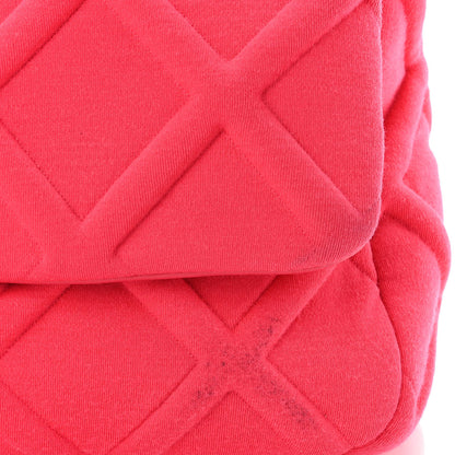 Chanel Jersey Lambskin Quilted Maxi Chanel 19 Flap Dark Pink 13 of 14