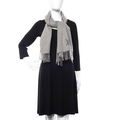 Louis Vuitton Cashmere Jhelam Muffler Scarf Grey 2 of 4