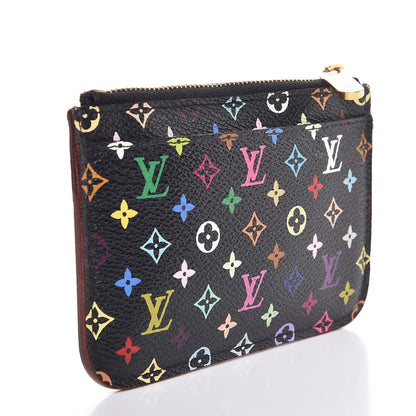 Louis Vuitton Monogram Multicolor Key Pouch Black Grenade 4 of 8