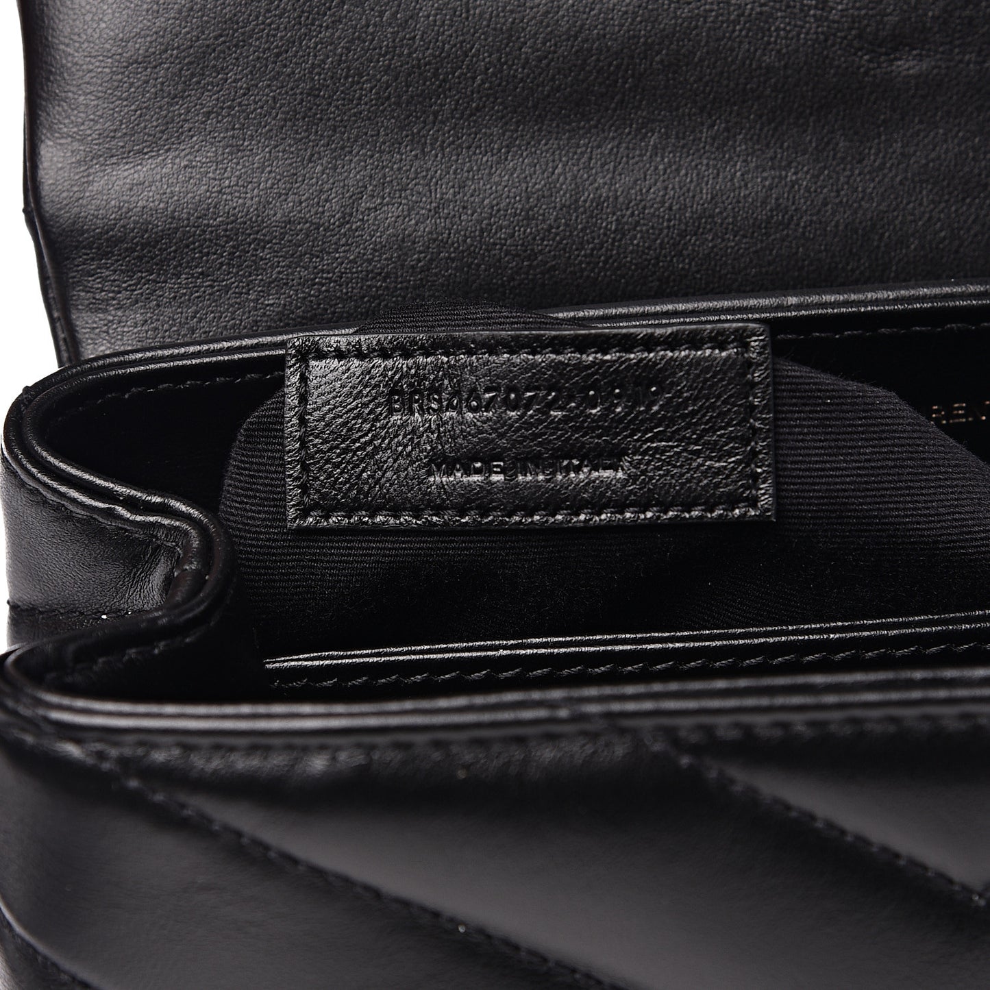 Calfskin Y Quilted Monogram Toy Loulou Crossbody Bag Black