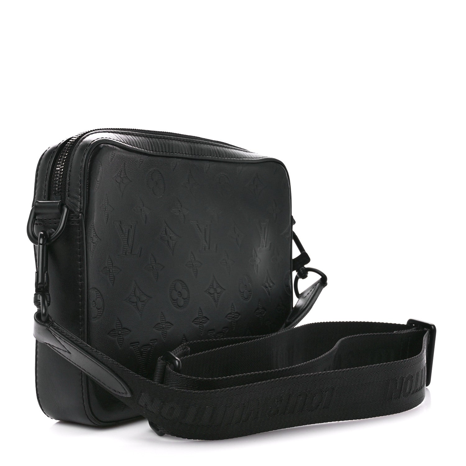 Louis Vuitton Calfskin Monogram Shadow Duo Messenger Black 3 of 13