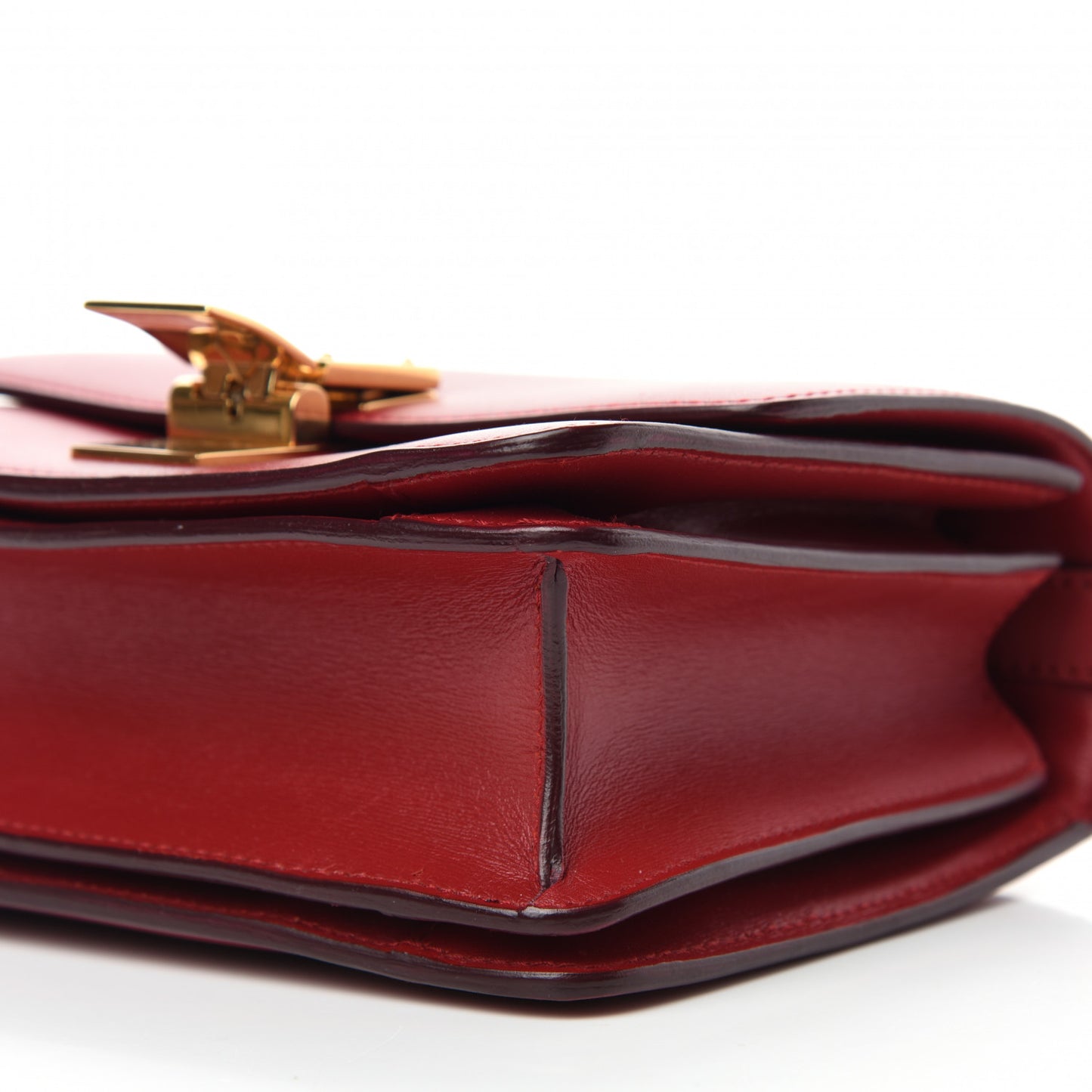 Smooth Calfskin Small Classic Box Flap Bag Red