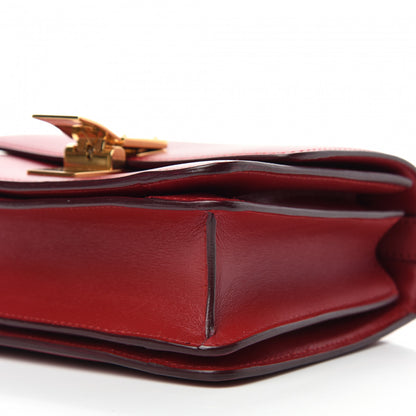 Celine Smooth Calfskin Small Classic Box Flap Bag Red 10 of 11