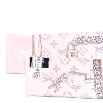 Louis Vuitton Silk Monogram Confidential Bandeau Light Pink 3 of 3