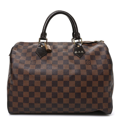 Louis Vuitton Damier Ebene Speedy 30 1 of 10