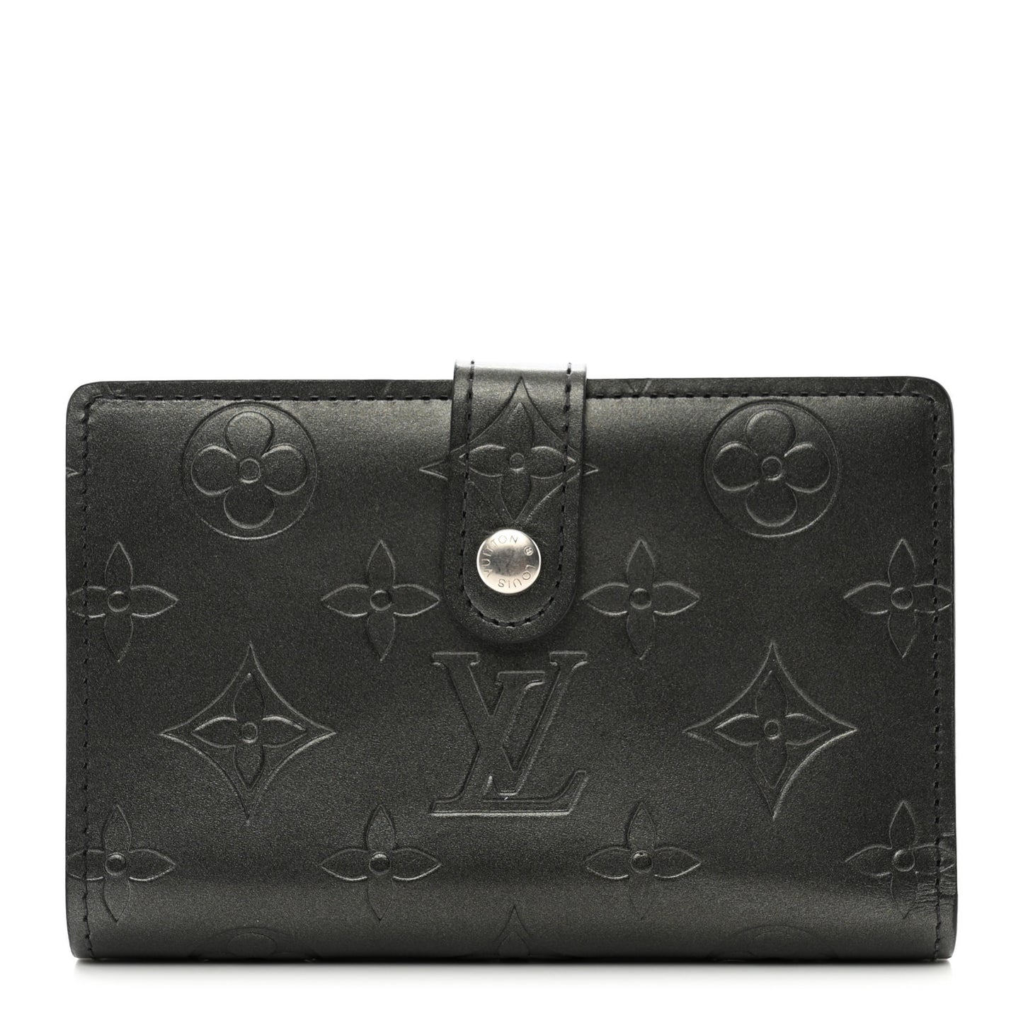 Mat Monogram French Purse Wallet Black