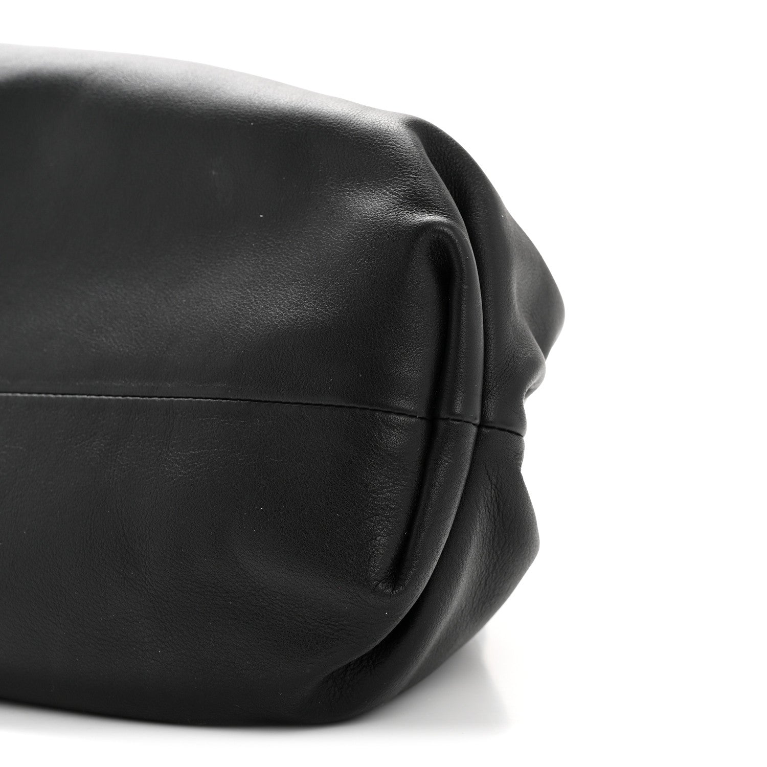 Bottega Veneta Smooth Butter Calf The Pouch Oversized Clutch Black 10 of 12