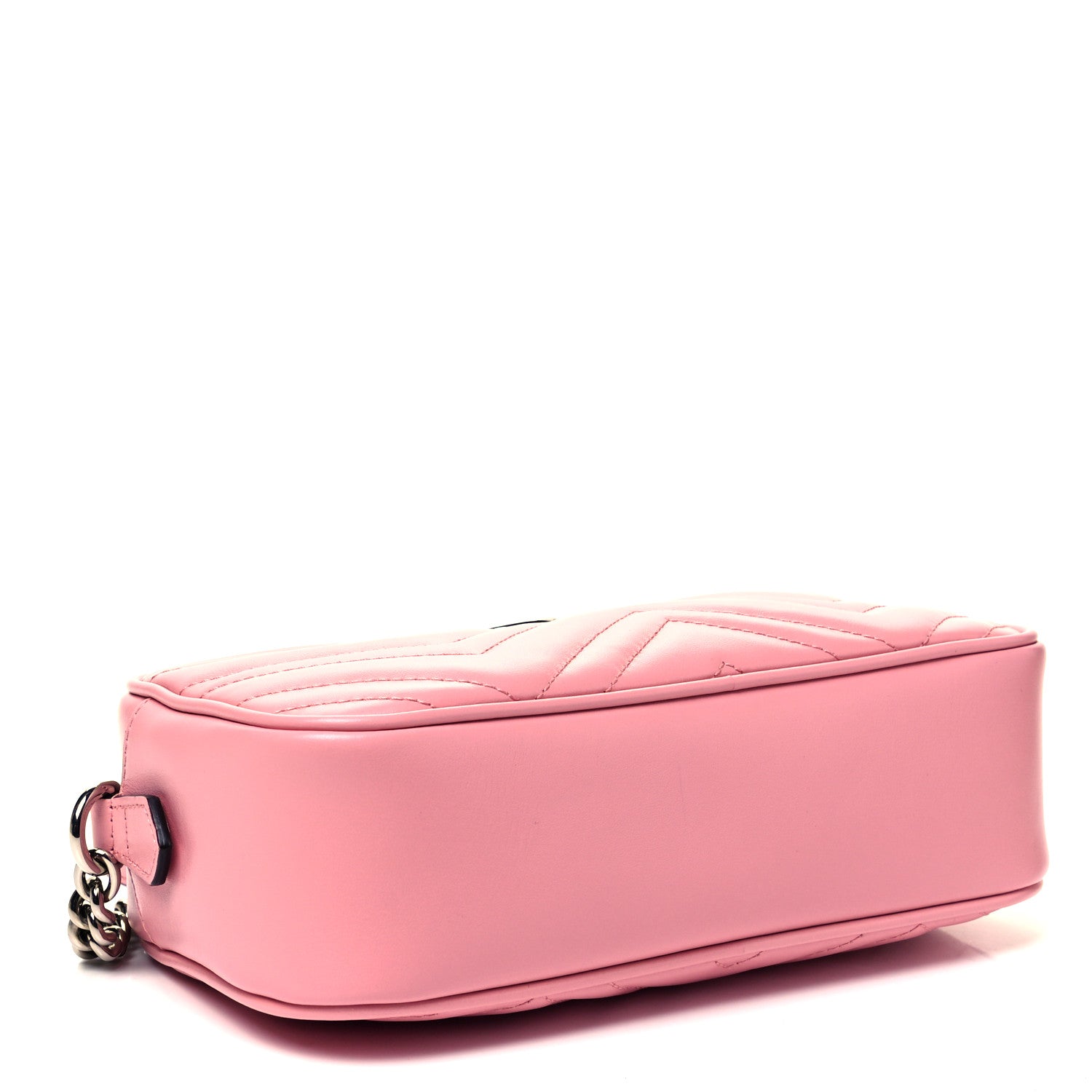Gucci Calfskin Matelasse Small GG Marmont Chain Shoulder Bag Wild Rose 3 of 10