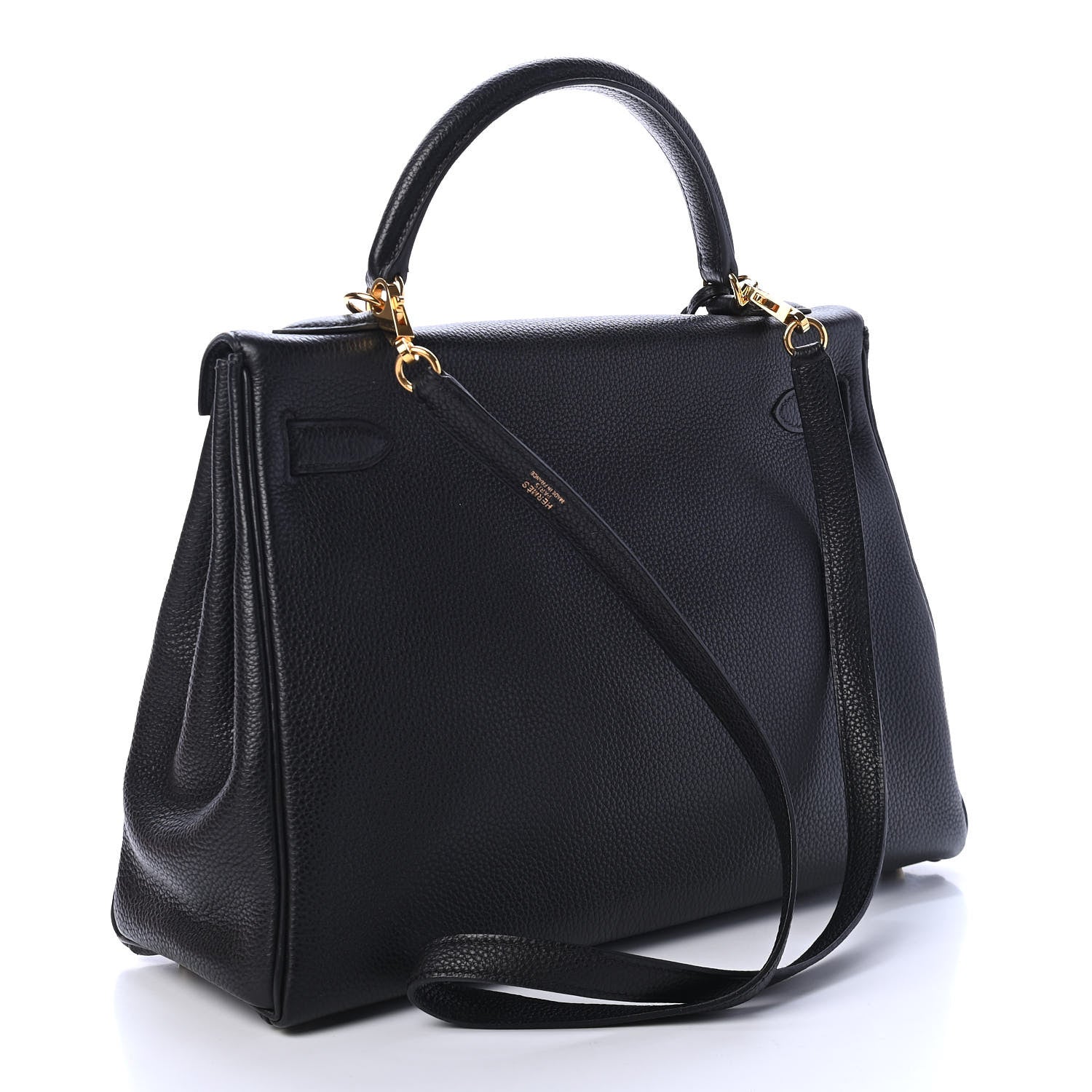 Hermes Taurillon Clemence Kelly Retourne 32 Black 2 of 12