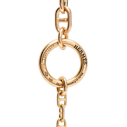 Hermes 18K Yellow Gold Diamond Chaine d'Ancre Enchainee Bracelet SH 4 of 5