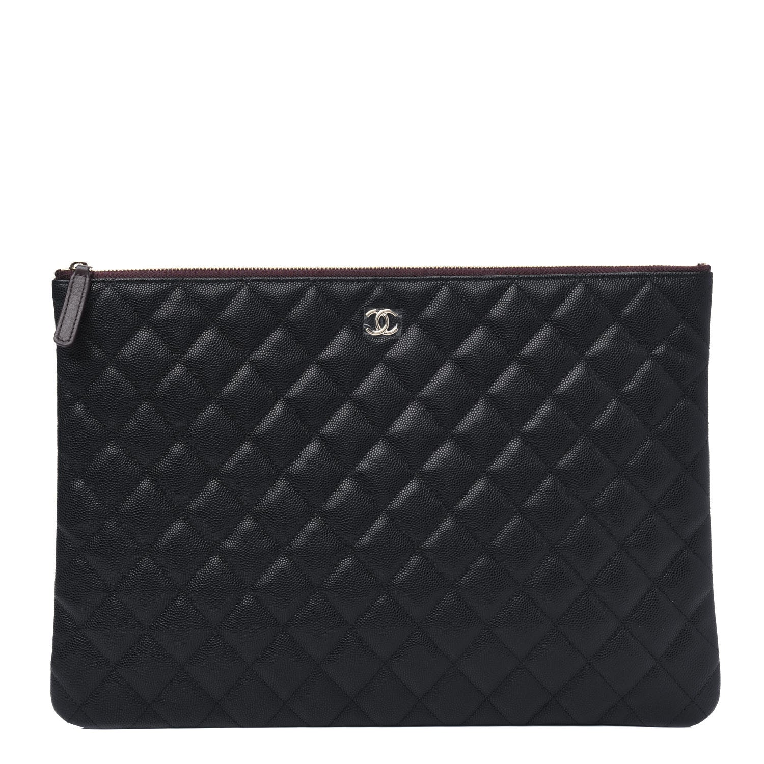 Chanel Caviar Quilted Large Cosmetic Case Black 1 of 9