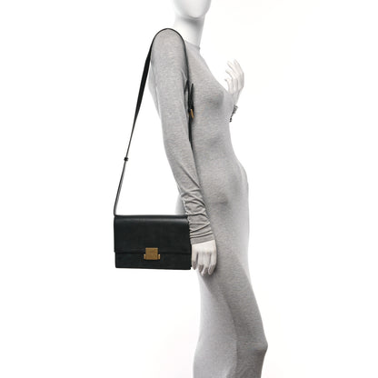 Saint Laurent Smooth Calfskin Suede Medium Bellechasse Black 2 of 10