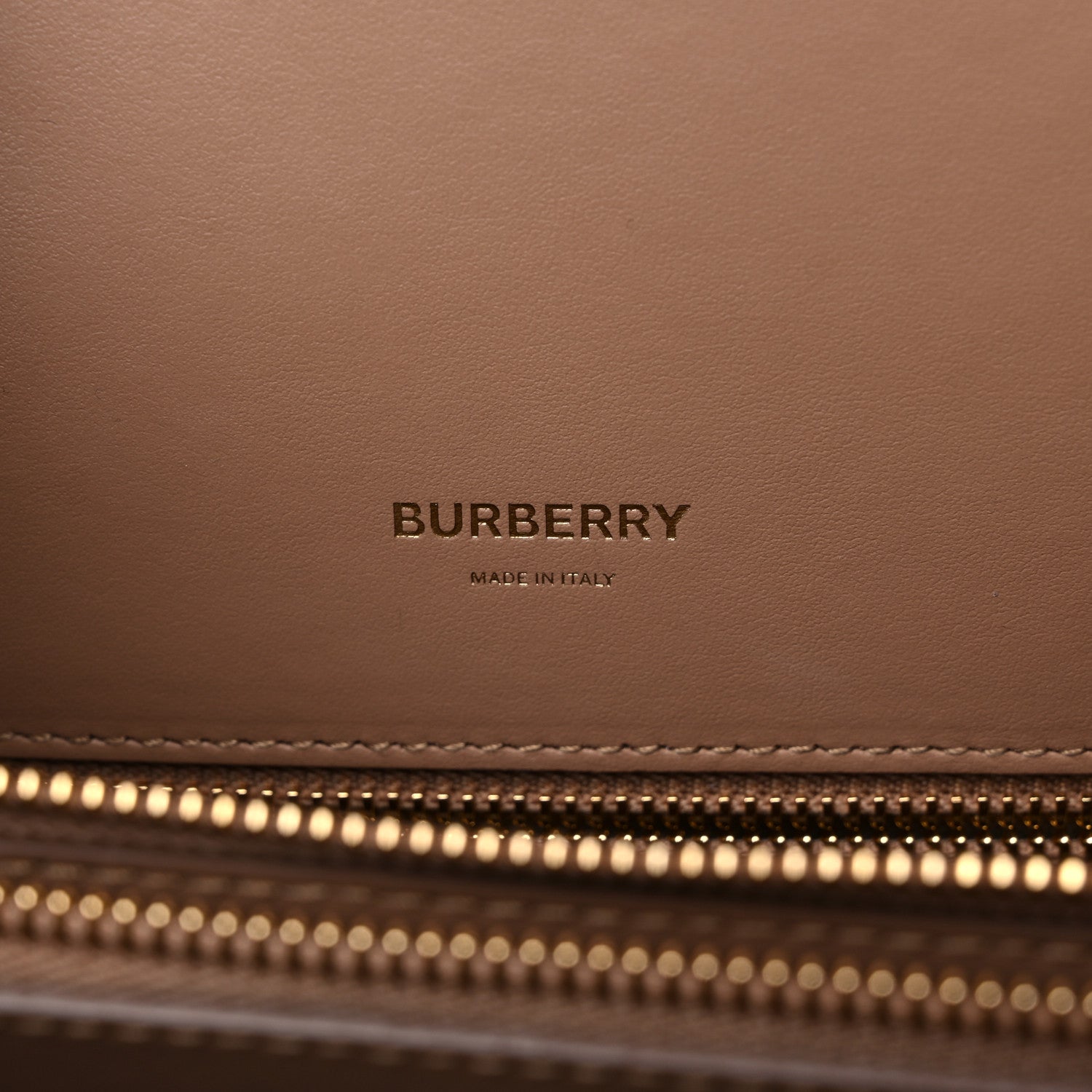 Burberry Smooth Calfskin Stripe Medium Two Handle Title Bag Camel Black Red 6 of 11