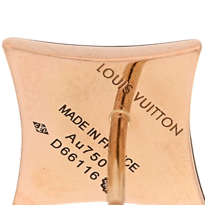 Louis Vuitton 18K Pink Gold Mother of Pearl Color Blossom Star Stud Earring 4 of 4