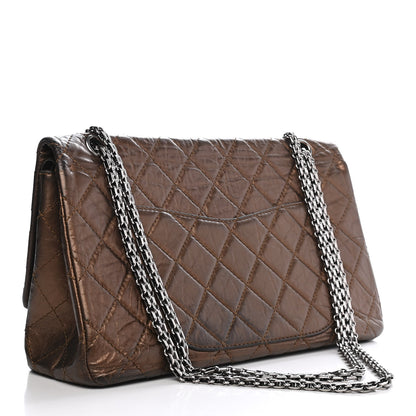 Chanel Metallic Aged Calfskin Quilted 2.55 Reissue 227 Flap Bronze 3 of 9