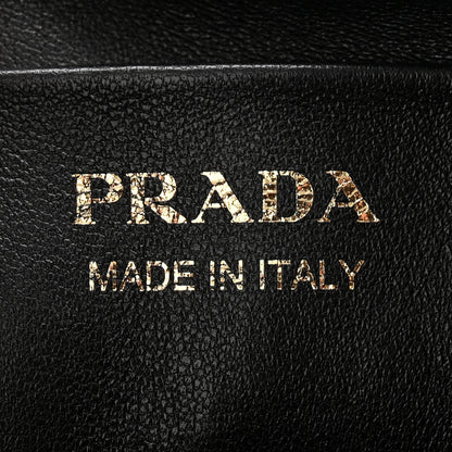 Prada Soft Calfskin Arque Shoulder Bag Black 6 of 10