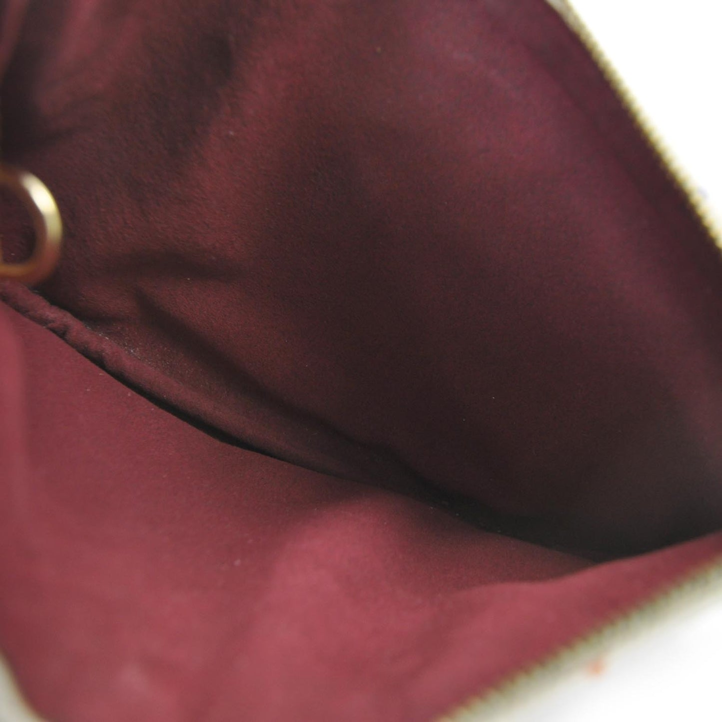 Monogram Multicolor Pochette Plate GM White