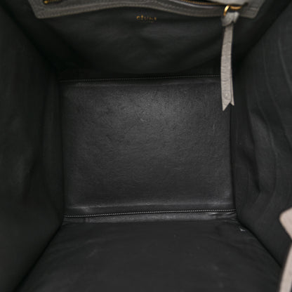 Celine Crocodile Embossed Nubuck Large Phantom Luggage Grey 5 of 12