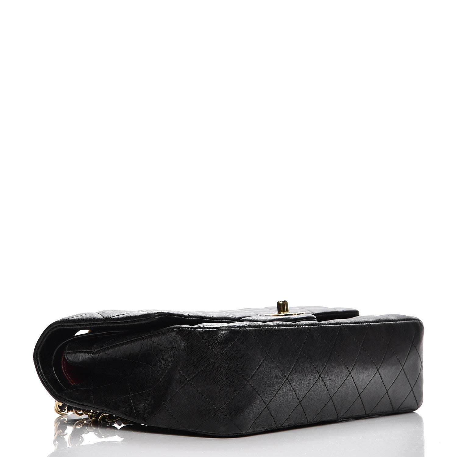 Chanel Lambskin Quilted Medium Double Flap Black 4 of 8