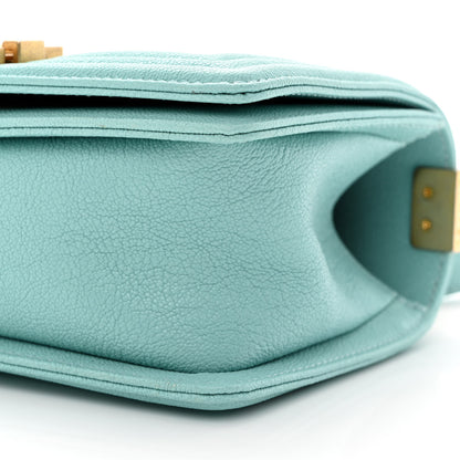 Chanel Caviar Quilted Small Boy Flap Light Blue 10 of 10