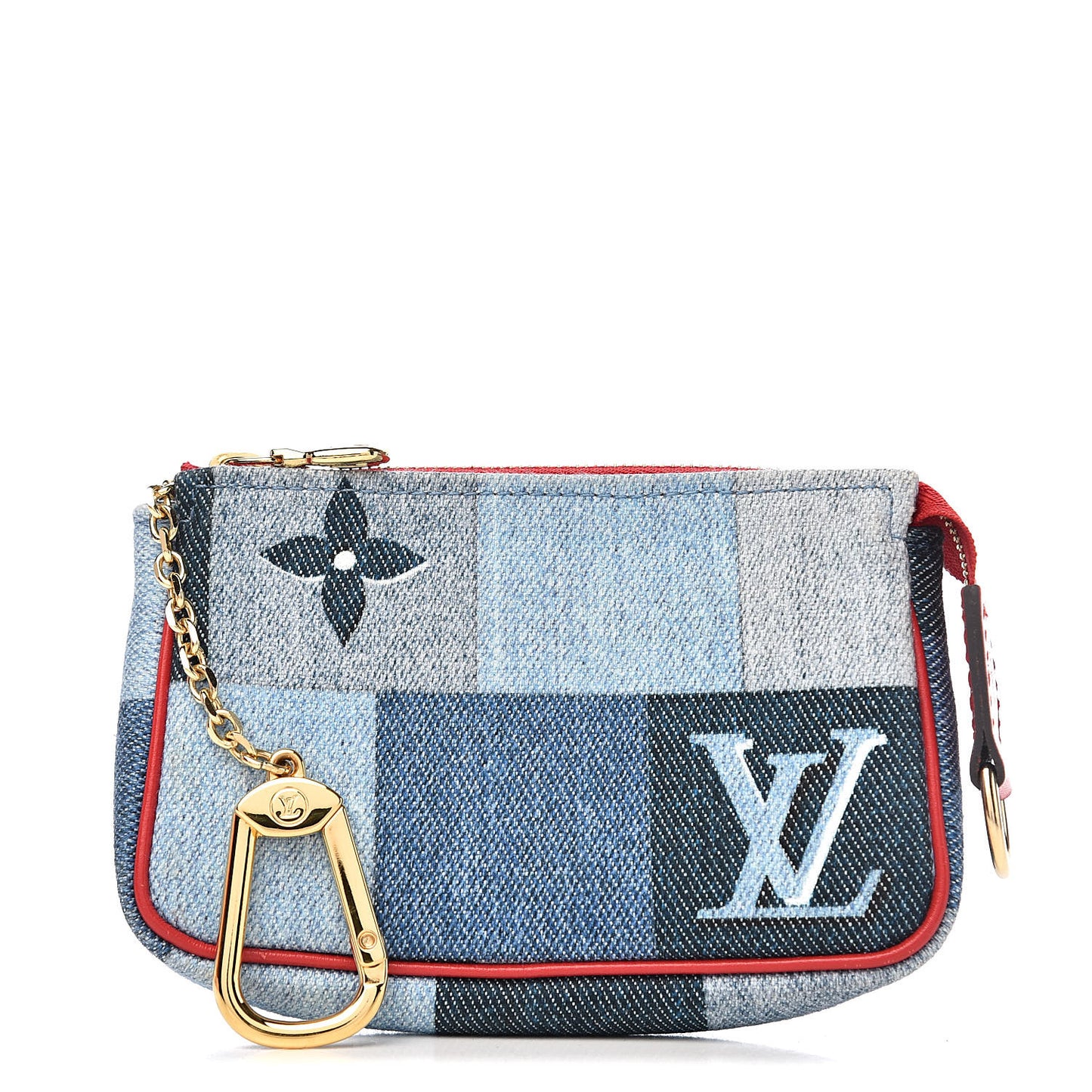 Denim Micro Pochette Accessories Denim Rouge