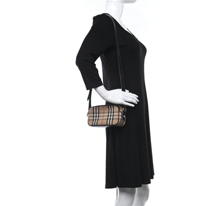 Burberry Calfskin Vintage Check Micro Camera Bag Archive Beige 2 of 9