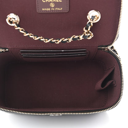 Chanel Caviar Quilted Small Vanity Case With Chain Black 5 of 9