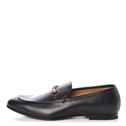 Gucci Calfskin Horsebit Mens Jordaan Loafers 9 Black 1 of 9