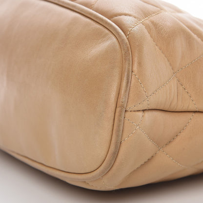 Chanel Lambskin Quilted Shoulder Bag Beige 11 of 21