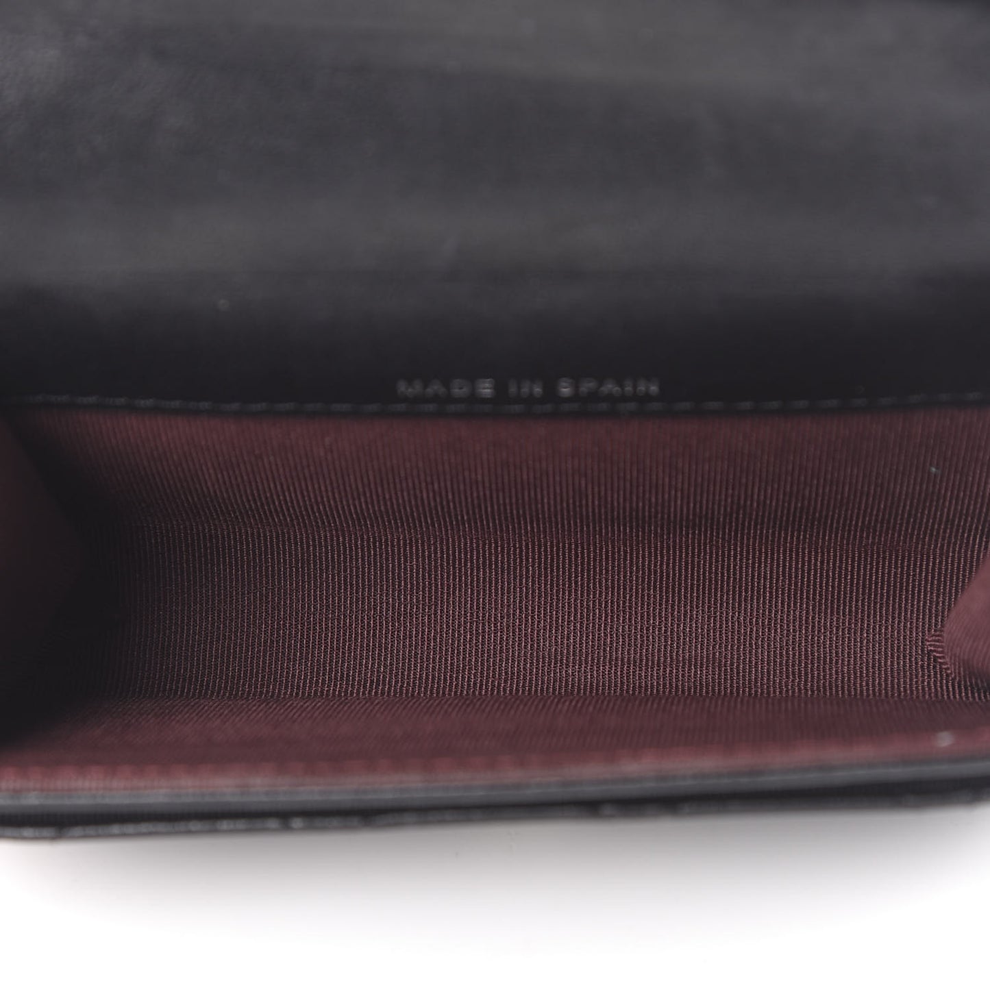 Lambskin Quilted Flap Card Holder Black