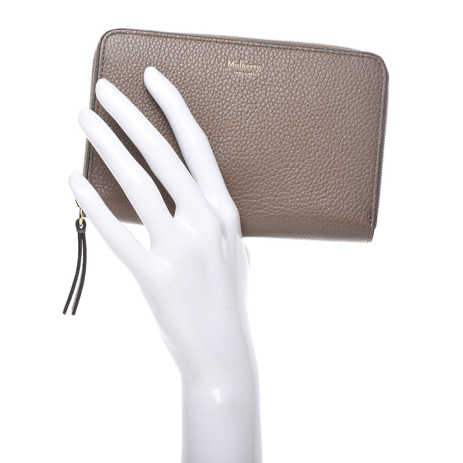 Mulberry Small Classic Grain Medium Zip Around Wallet Clay 2 of 8