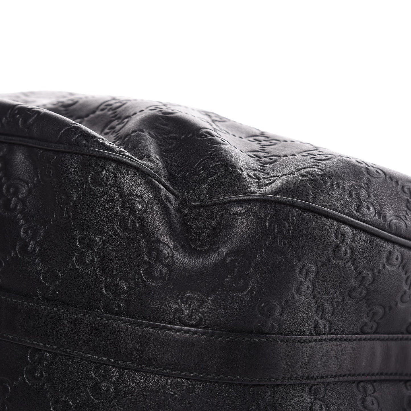 Guccissima Large GG Twins Hobo Black