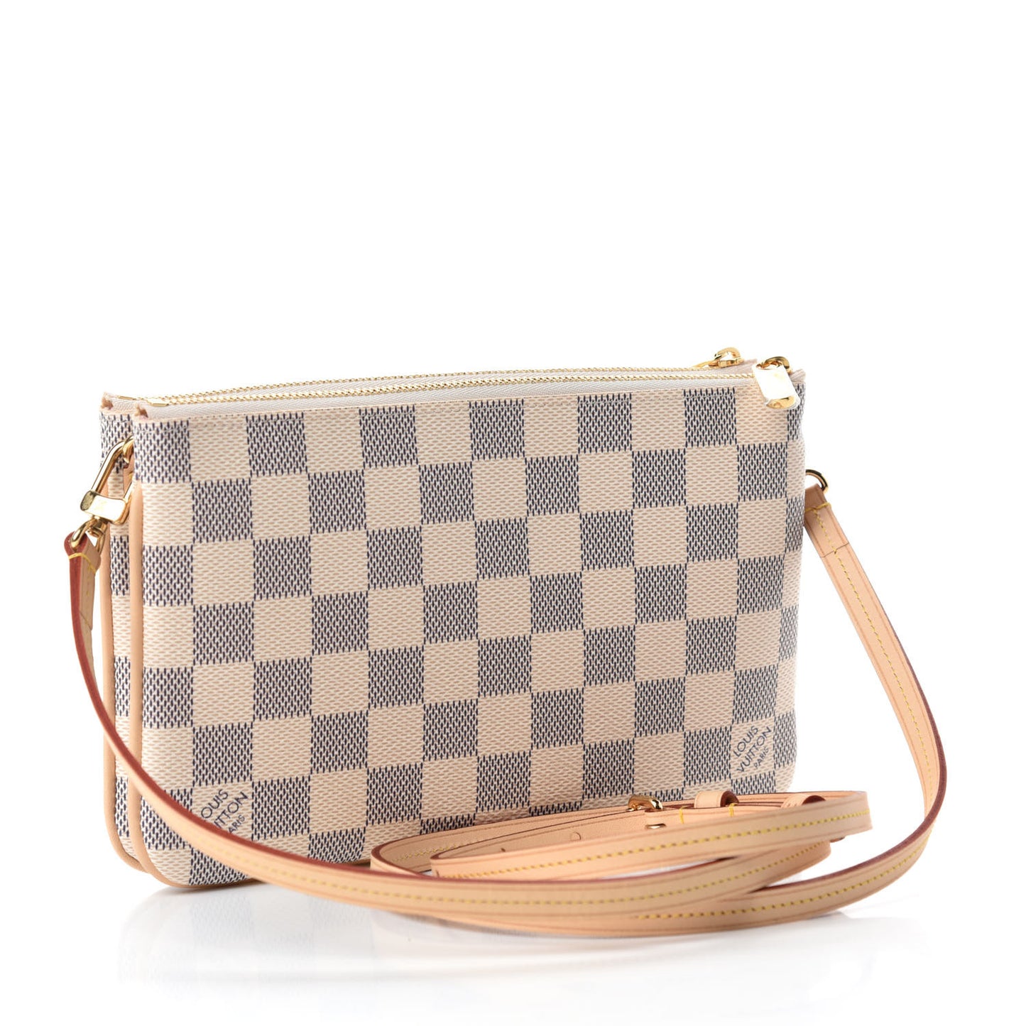 Damier Azur Double Zip Pochette