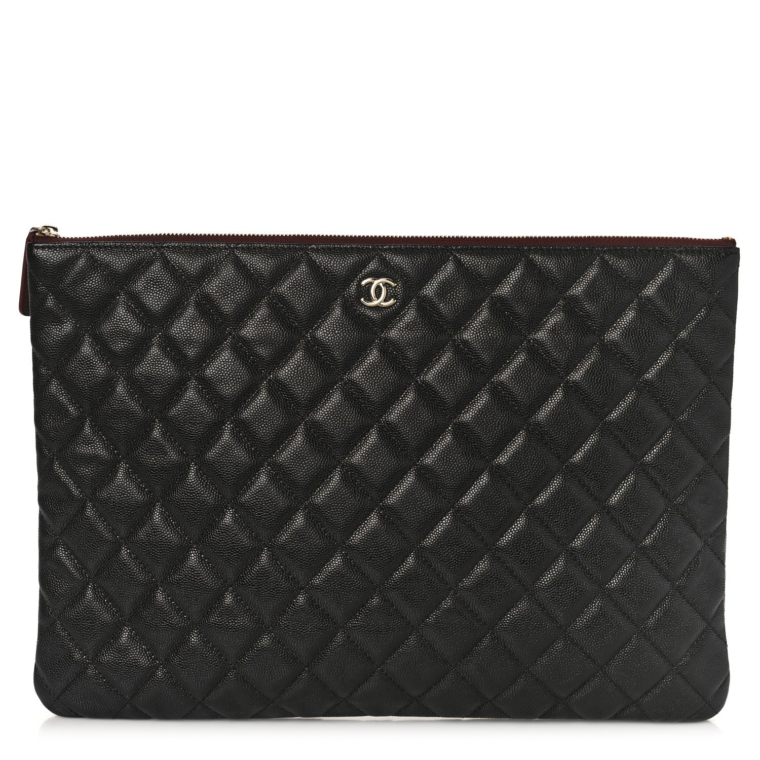 Chanel Caviar Quilted Large Cosmetic Case Black 1 of 9