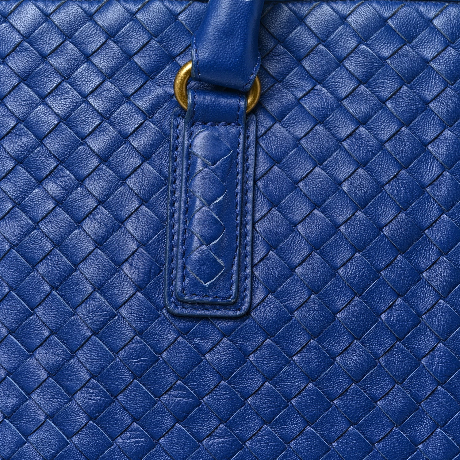 Bottega Veneta Nappa Intrecciato Maxi Convertible Tote Cobalt 7 of 11