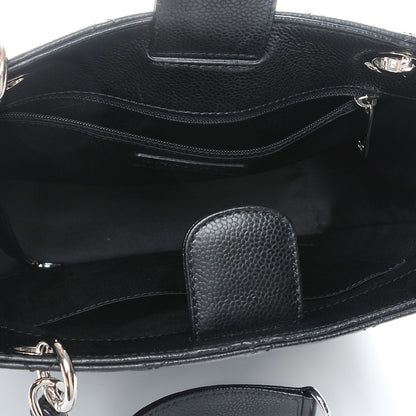 Chanel Caviar Quilted Petit Shopping Tote PST Black 5 of 8