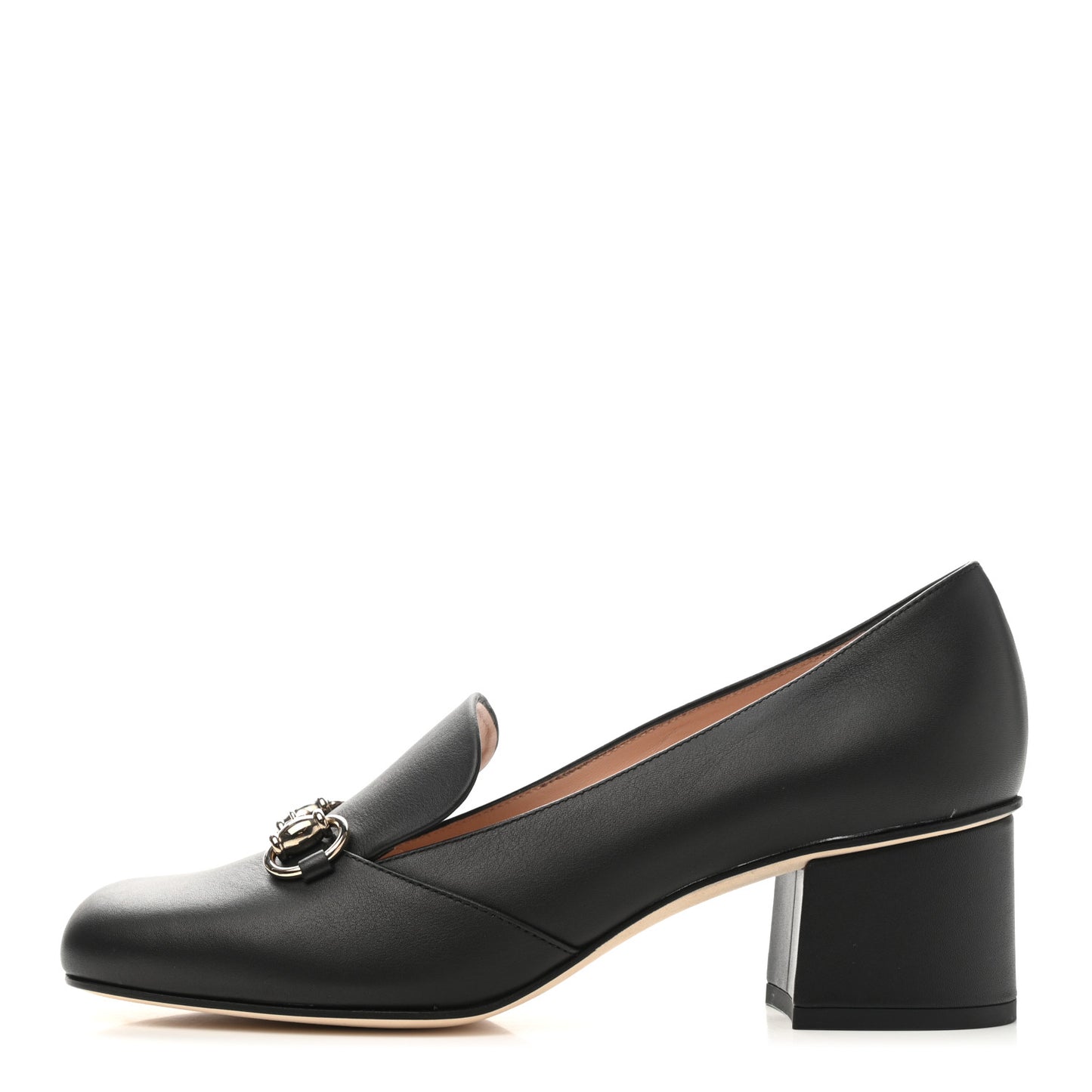 Calfskin Horsebit Loafer 37.5 Black