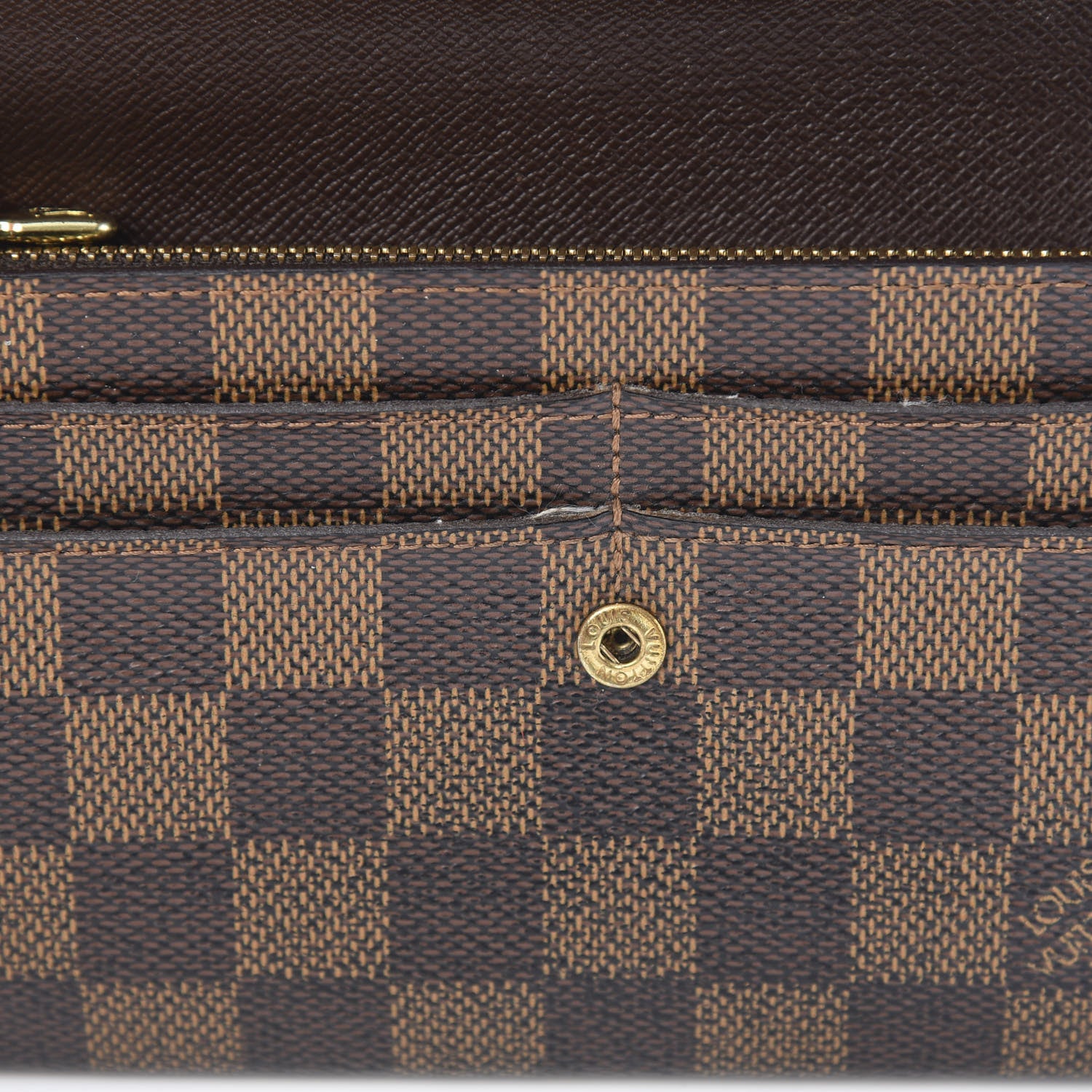 Louis Vuitton Damier Ebene Sarah Wallet 17 of 18