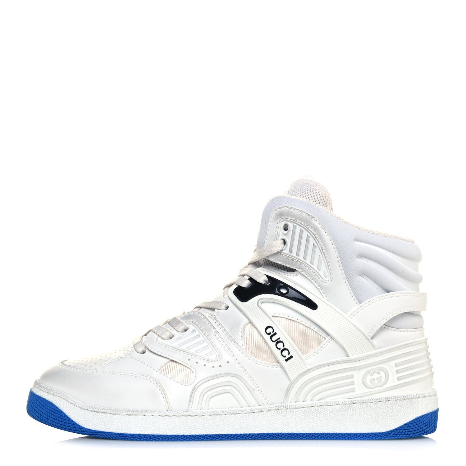 Gucci Demetra Mens Basket High Top Sneakers 10 Great White 1 of 10