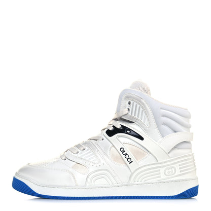 Gucci Demetra Mens Basket High Top Sneakers 10 Great White 1 of 10