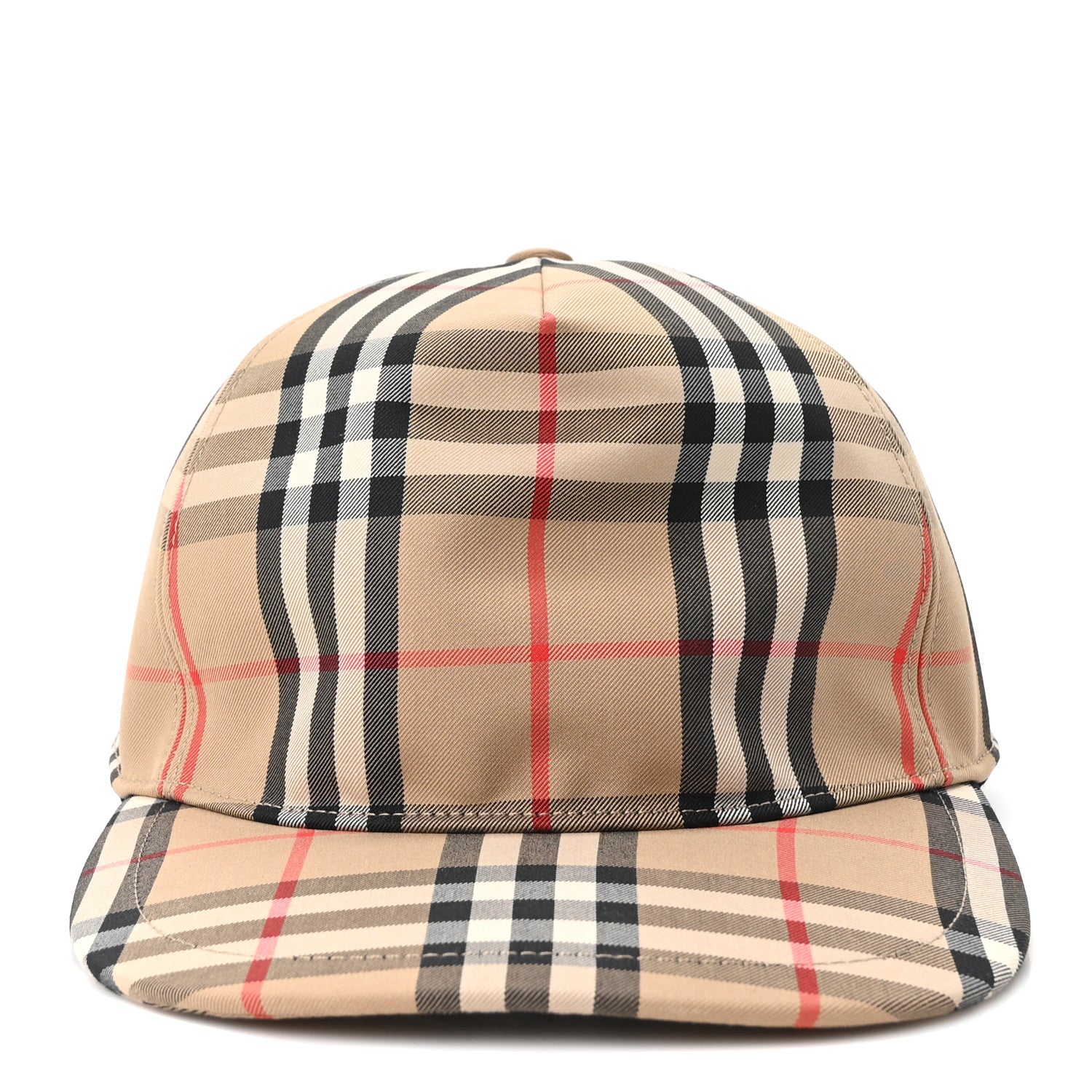 Burberry Cotton Vintage Check Monogram Baseball Hat Archive Beige 1 of 7
