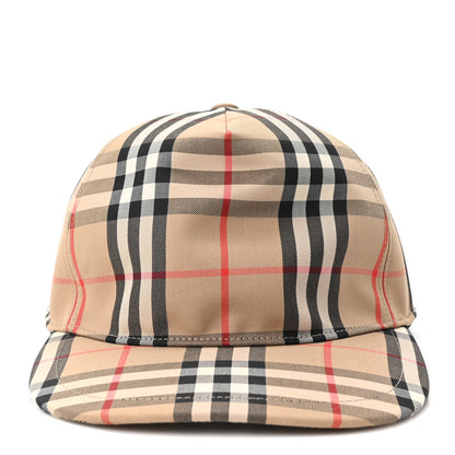 Burberry Cotton Vintage Check Monogram Baseball Hat Archive Beige 1 of 7