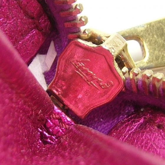 The Single Wallet Metallic Fuchsia