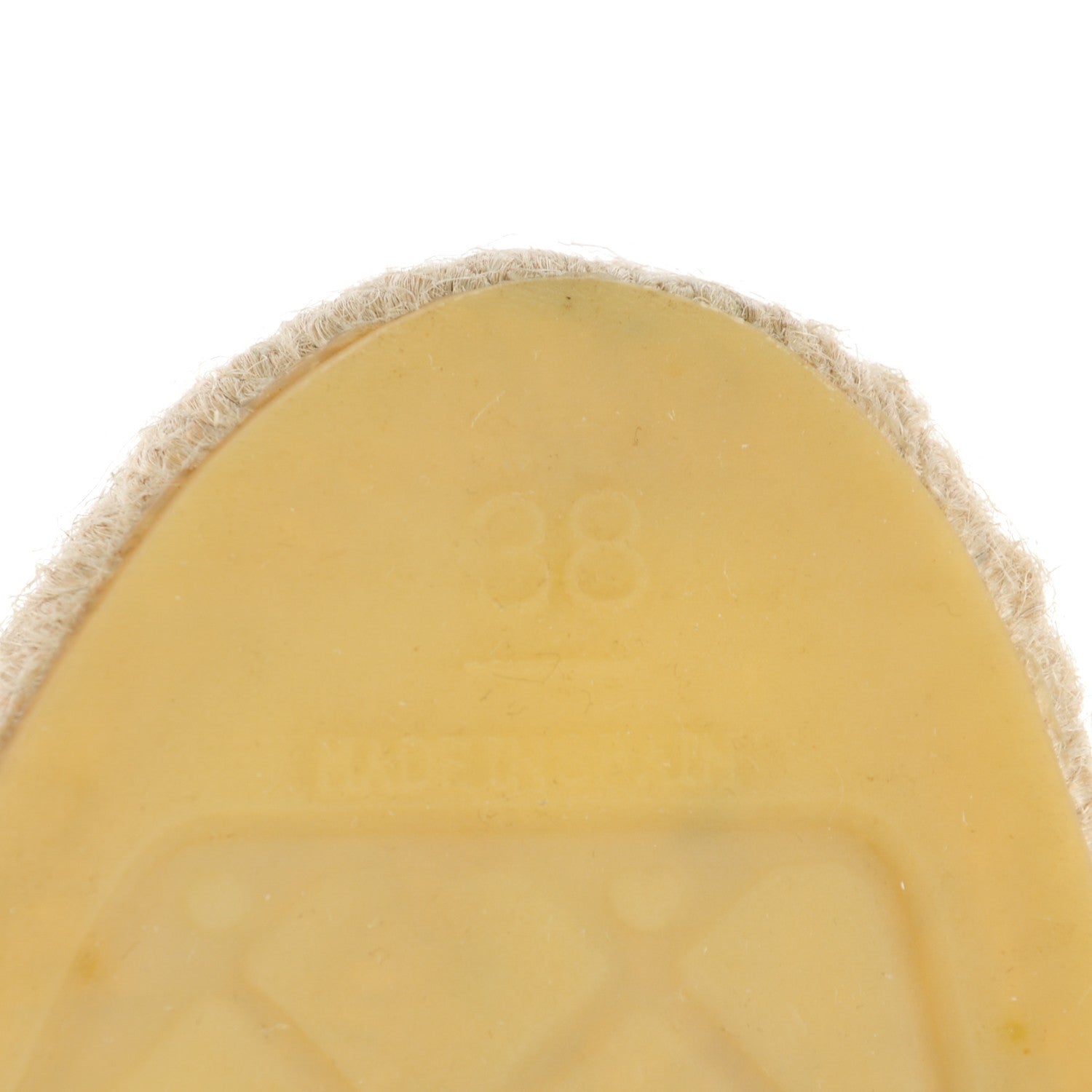 Chanel Toile CC Espadrilles 38 Beige Black 7 of 8
