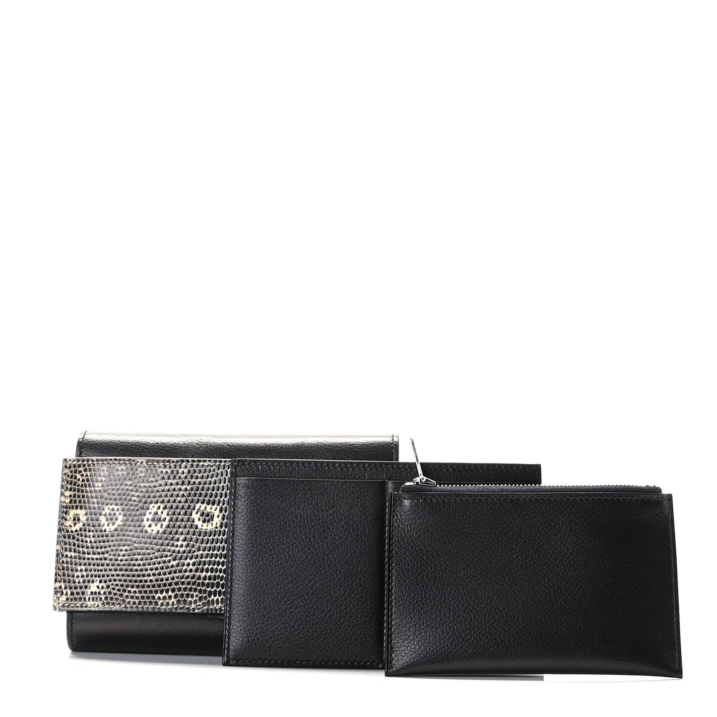 Evergrain Lizard Passant Compact Wallet Bleu Indigo Ombre