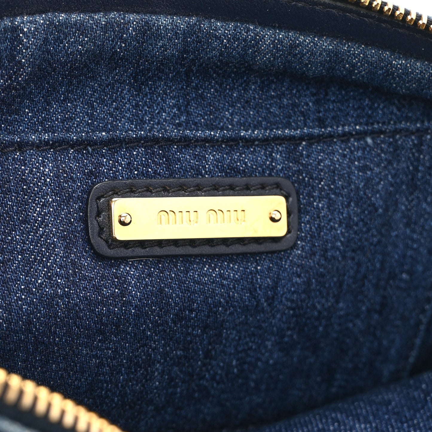Denim Matelasse Camera Bag  Blue Multicolor