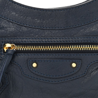 Balenciaga Agneau Classic Silver Hardware Hip Bleu Obscur 8 of 10