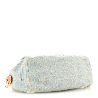 Louis Vuitton Monogram Denim Nano Speedy Sky Blue 3 of 12