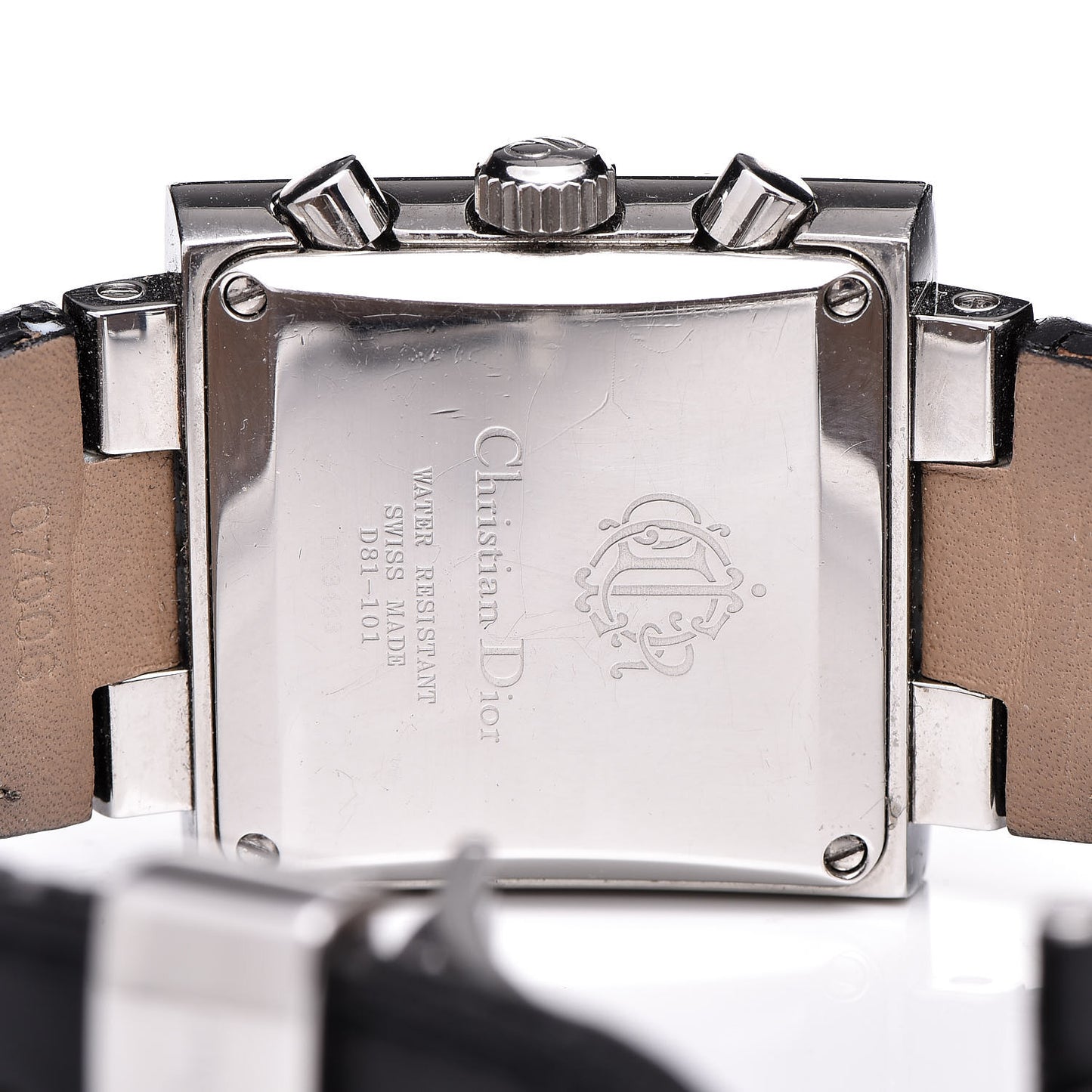 Stainless Steel Alligator Diamond 31mm Riva Chronograph Quartz Watch